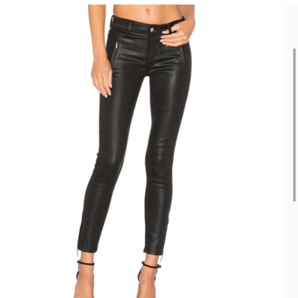 Lovers + Friends Ricky crop zipper denim